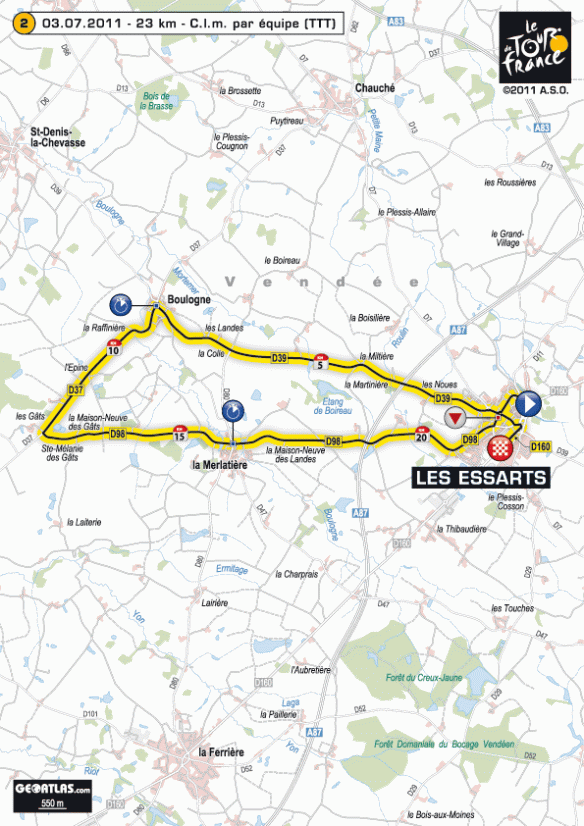2011 tour de france route. Tour de France 2011 – Stage 2