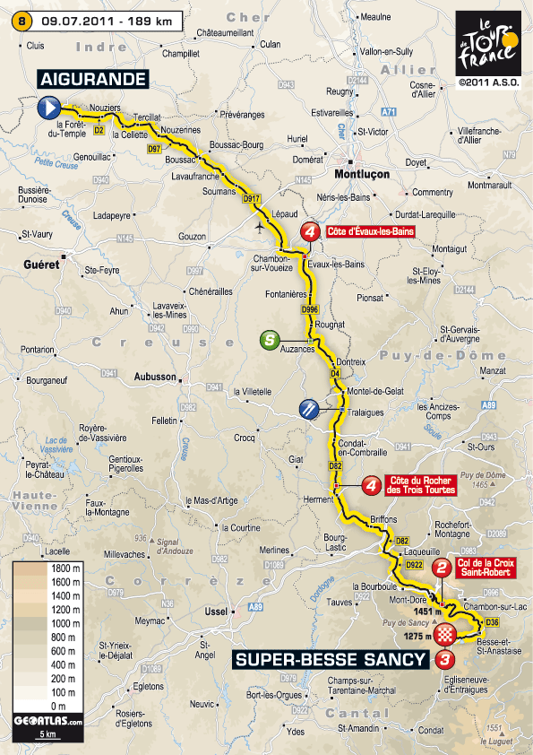 2011 tour de france route. Tour de France 2011 – Stage 8